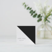 モダンストライプシンプル スクエア名刺 (スタンド正面)