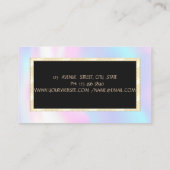 モダンストライプジュエリー設計者 名刺 (裏面)