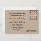 モダンストライプパーティの招待状 招待状 (裏面)