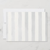 モダンストライプフローラパンジー結婚ズ 招待状 (裏面)