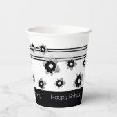 モダンストライプフローラ 紙コップ (裏面)