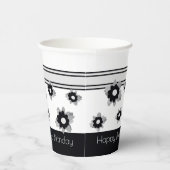 モダンストライプフローラ 紙コップ (右)