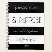 モダンストライププランナーカスタム プランナー手帳 (正面)