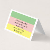 モダンストライププロフェッショナル 名刺 (裏面)