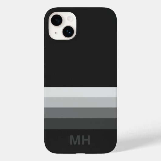 モダンストライプモノグラムiPhone 14ケース Case-Mate iPhoneケース (裏面)