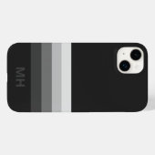 モダンストライプモノグラムiPhone 14ケース Case-Mate iPhoneケース (裏面 (横))