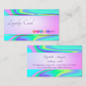 モダンストライプロイヤリティカード ロイヤリティカード (正面/裏面)