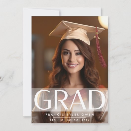 モダンストライプ大学院高校 |写真クラス 案内状 (正面)