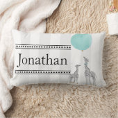 モダンストライプ子供部屋枕 ランバークッション (ブランケット)