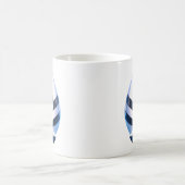 モダンストライプ帆船 コーヒーマグカップ (中央)
