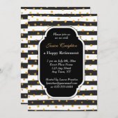 モダンストライプ招待状 招待状 (正面/裏面)