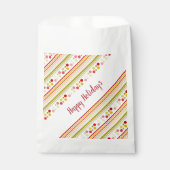 モダンストライプ水玉模様 フェイバーバッグ (正面)