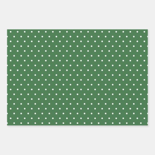 モダンストライプ点と松クリスマス ラッピングペーパーシート (正面3)