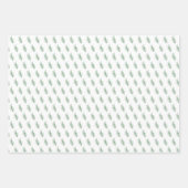 モダンストライプ点と松クリスマス ラッピングペーパーシート (正面2)