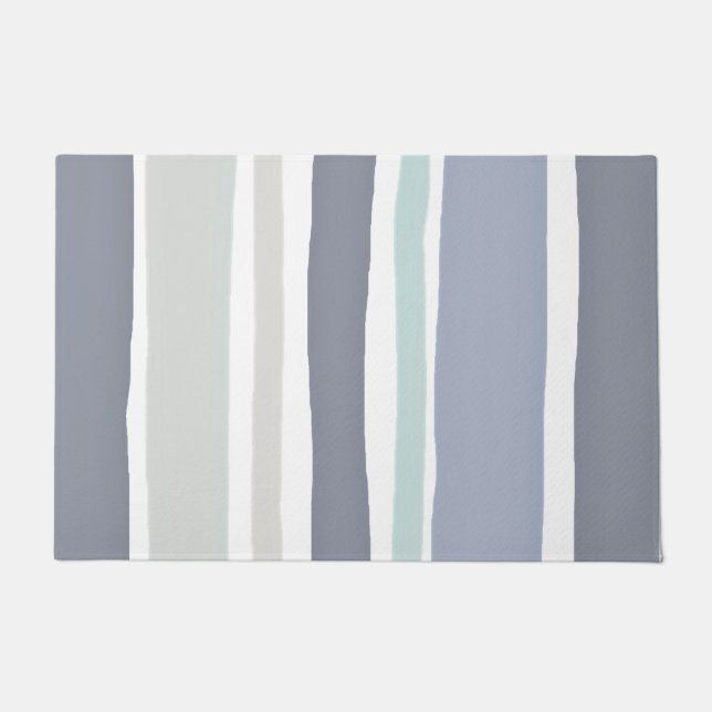 モダンストライプ石板 ドアマット (正面)