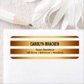 モダンストライプ結婚金ゴールド ラベル (インサイチュ)