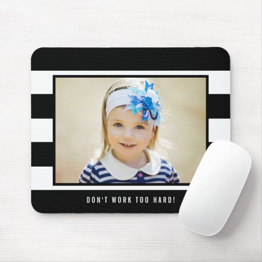 モダンストライプ編集可能カラーフォトマウスパッド マウスパッド (マウス)