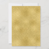 モダンストライプ金ゴールド航海の帆船ベイビーシャワーズ 招待状 (裏面)