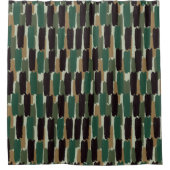 モダンストライプ シャワーカーテン (正面)