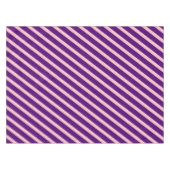 モダンストライプ | ピンク王室のと紫ストライプの テーブルクロス (正面(横))