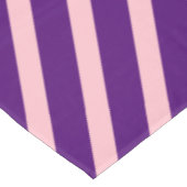 モダンストライプ | ピンク王室のと紫ストライプの テーブルクロス (アングル)