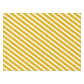 モダンストライプ | マスタード黄ストライプの色 テーブルクロス (正面(横))