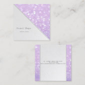 モダンストライプ《写真》ぼけ味 スクエア名刺 (正面/裏面)