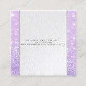 モダンストライプ《写真》ぼけ味 スクエア名刺 (裏面)