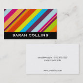 (モダンストライプ) 名刺 (正面/裏面)