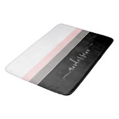 モダンストライプPersonalize Color Block バスマット (アングル)