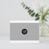 モダンストライプThank You Postague ポストカード (スタンド正面)