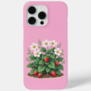 モダンストロベリー植物iPhone/iPadケース iPhone 15 Pro Maxケース