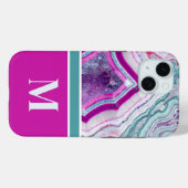 モダンストーンイニシャルモノグラム Case-Mate iPhoneケース (裏面 (横))
