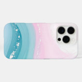 モダンストーン ダスティブルー マーブル Case-Mate iPhoneケース (裏面 (横))
