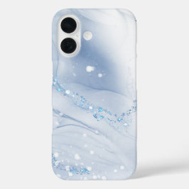 モダンストーン ダスティブルー マーブル iPhone 16ケース