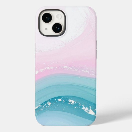 モダンストーン ダスティブルー マーブル Case-Mate iPhoneケース (裏面)