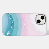 モダンストーン ダスティブルー マーブル Case-Mate iPhoneケース (裏面 (横))