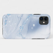 モダンストーン ダスティブルー マーブル Case-Mate iPhoneケース (裏面(横))