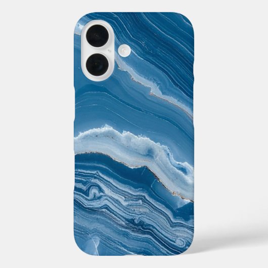 モダンストーン ダスティブルー マーブル Case-Mate iPhoneケース (裏面)