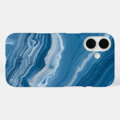 モダンストーン ダスティブルー マーブル Case-Mate iPhoneケース (裏面 (横))
