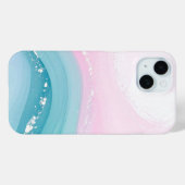 モダンストーン ダスティブルー マーブル Case-Mate iPhoneケース (裏面 (横))