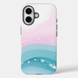 モダンストーン ダスティブルー マーブル iPhone 16ケース