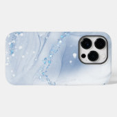 モダンストーン ダスティブルー マーブル Case-Mate iPhoneケース (裏面 (横))