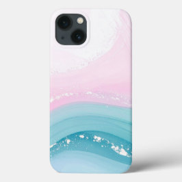 モダンストーン ダスティブルー マーブル iPhone 13ケース