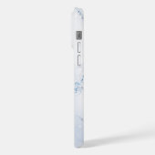 モダンストーン ダスティブルー マーブル iPhoneケース (左側面)