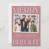 モダンスナップショットほこりメリーバラと明るい写真 シーズンカード (正面)