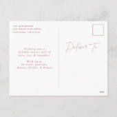 モダンスナップショットほこりメリーバラと明るい写真 シーズンポストカード (裏面)