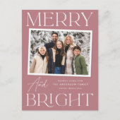 モダンスナップショットほこりメリーバラと明るい写真 シーズンポストカード (正面)