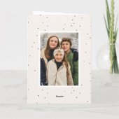 モダンスナップショットメリークリームと明るい2枚の写真 シーズンカード (裏面)