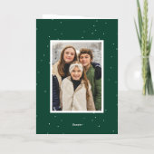 モダンスナップショットメリー緑と明るい2枚の写真 シーズンカード (裏面)